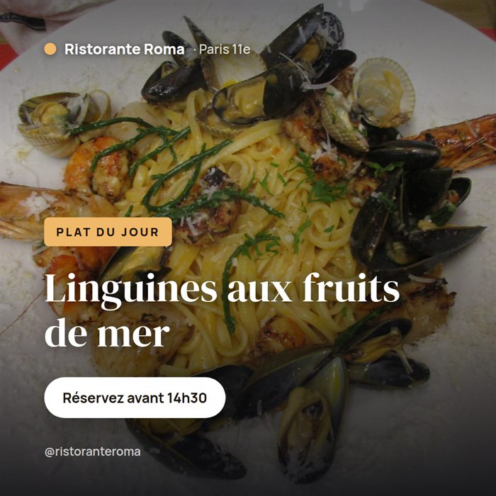 Exemple de visuel Publify pour Ristorante Roma